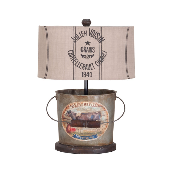 Tin Bucket Lamp