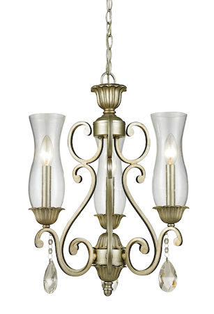 Z-Lite Melina 3 Light Chandelier 720-3-AS