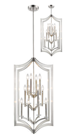 Z-Lite Zander 12 Light Pendant 6008-12BN
