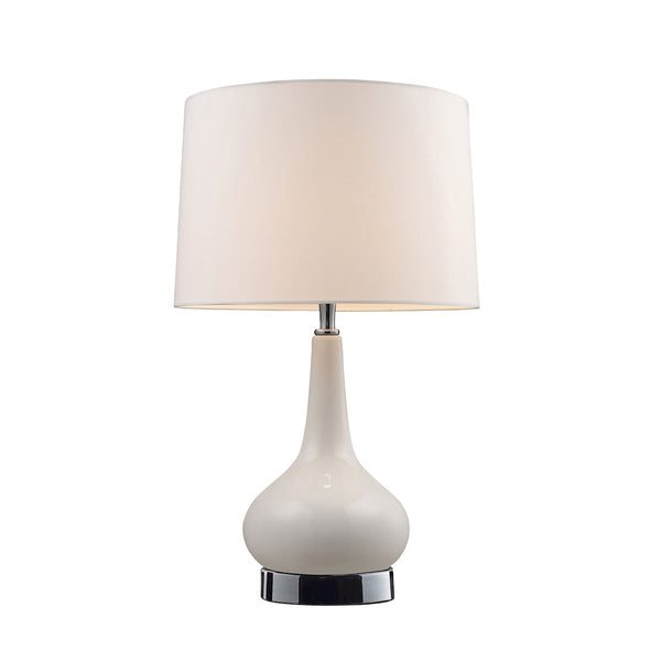 Mary-Kate And Ashley Continuum Table Lamp In White And Chrome