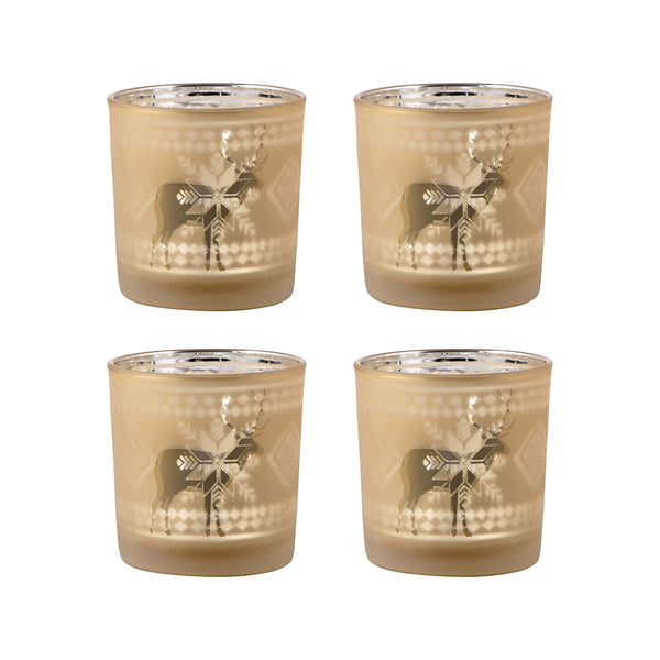 Reindeer Set of 4 Votive Holders