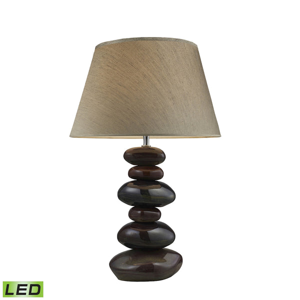 Mary-Kate and Ashley 23" Elemis LED Table Lamp in Natural Stone