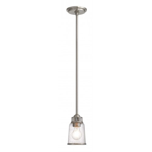 Livex Lighting Lawrenceville 1 Lt BN Mini Pendant