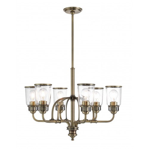Livex Lighting Lawrenceville 6 Lt AB Chandelier