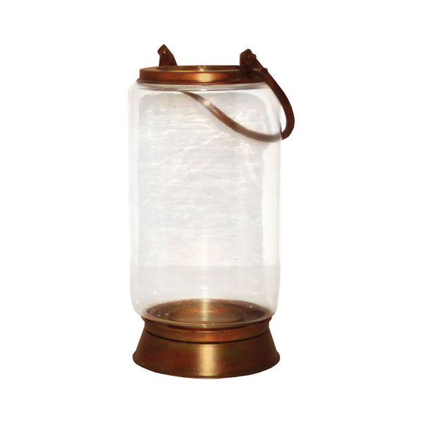 Taos Small Lantern In Burned Copper