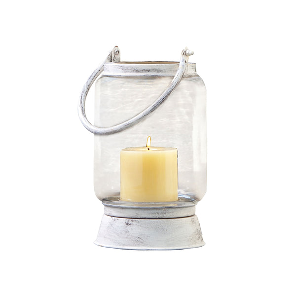 Taos Small Lantern In Antique White