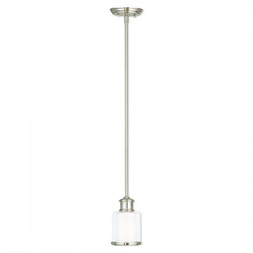 Livex Lighting Middlebush 1 Light Brushed Nickel Mini Pendant