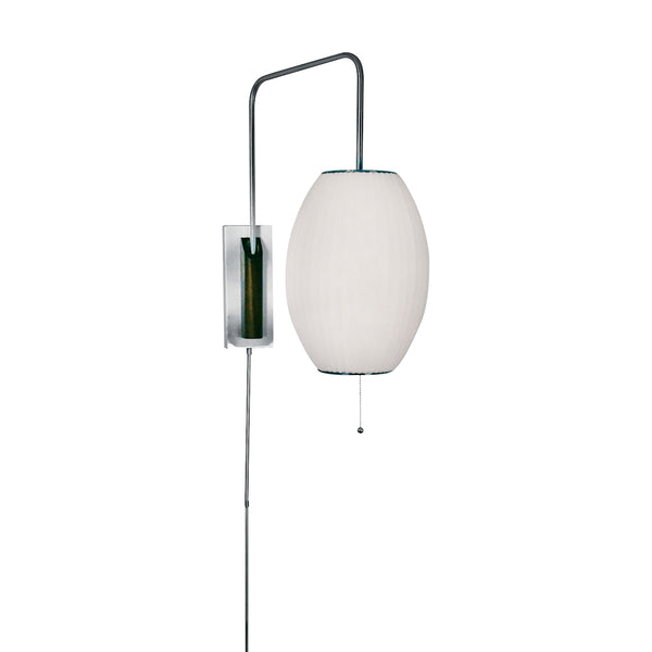 Cigar Swingarm Wall Sconce In White