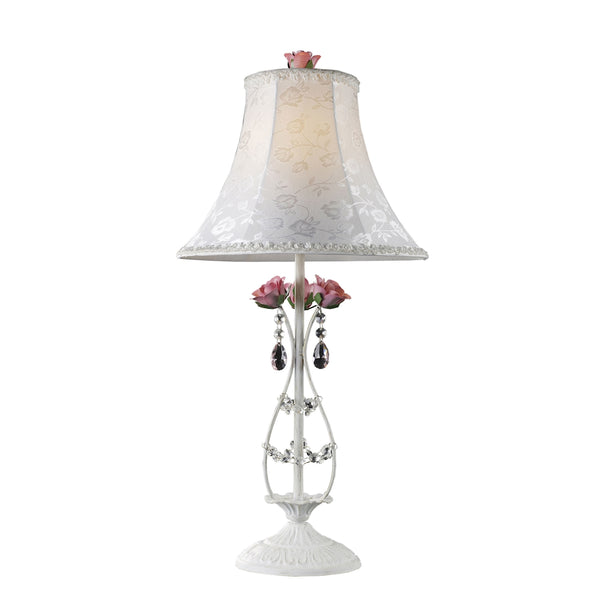 Mary-Kate and Ashley Rosavita Table Lamp in White and Pink