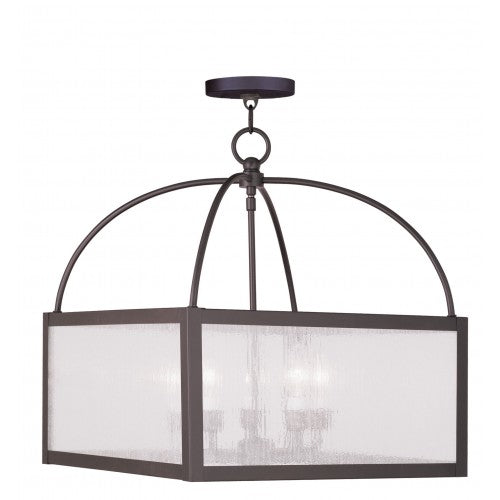 Livex Lighting Milford 5 Light Bronze Lantern