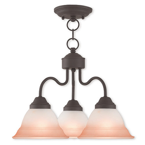 Livex Lighting Wynnewood 3 Light BZ Dinette Chandelier/Semi Flush