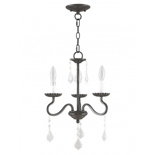 Livex Lighting Callisto 3 Light English Bronze Mini Chandelier