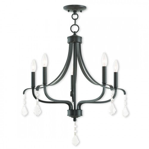 Livex Lighting Laurel 5 Light English Bronze Chandelier