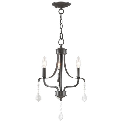 Livex Lighting Alessia 3 Light English Bronze Mini Chandelier