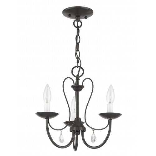 Livex Lighting Mirabella 3 Light English Bronze Chandelier