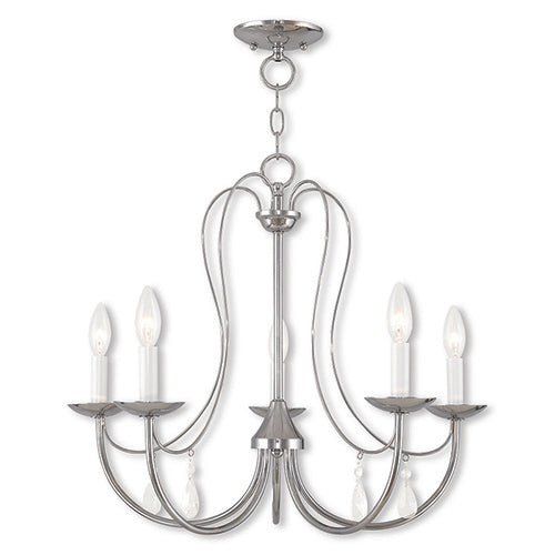 Livex Lighting Mirabella 5 Light Polished Chrome Chandelier