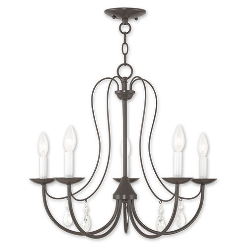 Livex Lighting Mirabella 5 Light English Bronze Chandelier