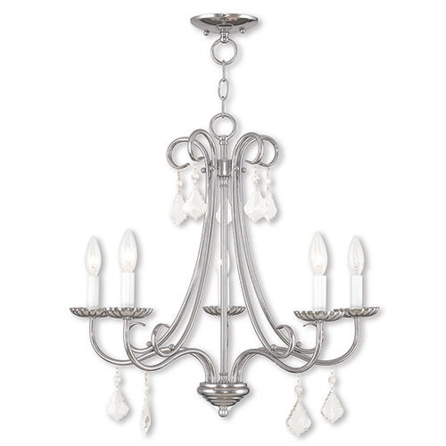 Livex Lighting Daphne 5 Light Polished Chrome Chandelier