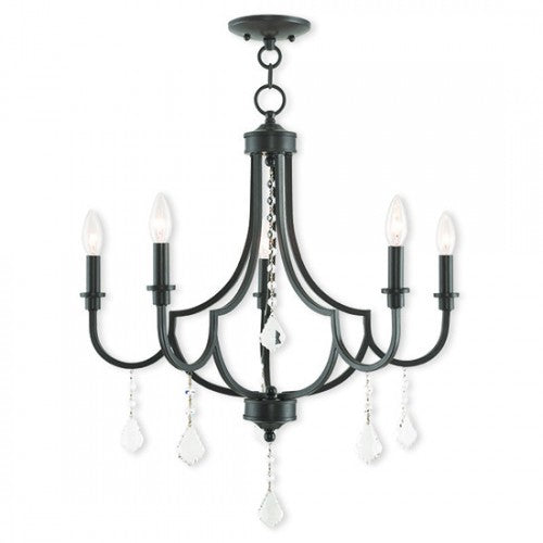 Livex Lighting Glendale 5 Light English Bronze Chandelier