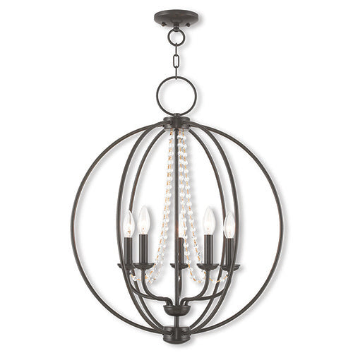Livex Lighting Arabella 5 Light English Bronze Chandelier