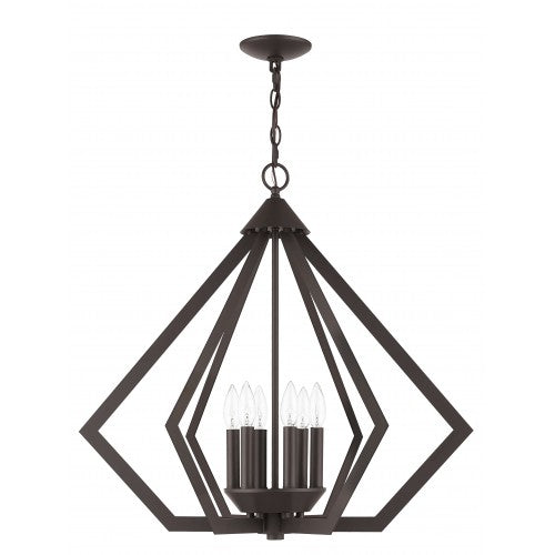 Livex Lighting Prism 6 Lt BZ Chandelier