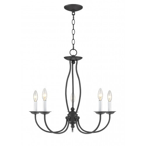 Livex Lighting Home Basics 5 Light Bronze Chandelier