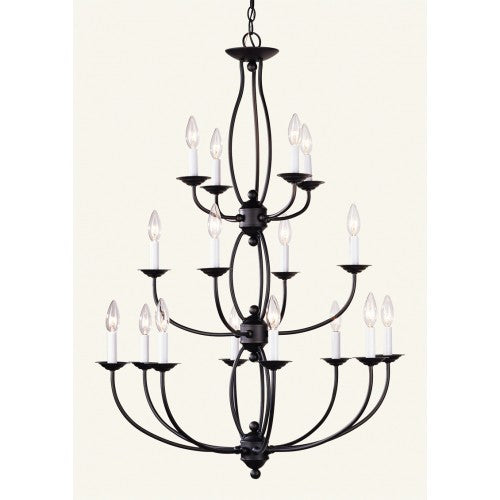 Livex Lighting Home Basics 16 Light Bronze Chandelier