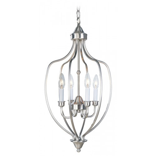 Livex Lighting Home Basics 4 Light Brushed Nickel Foyer