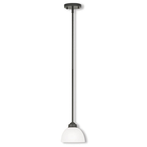 Livex Lighting Somerset 1 Light English Bronze Mini Pendant
