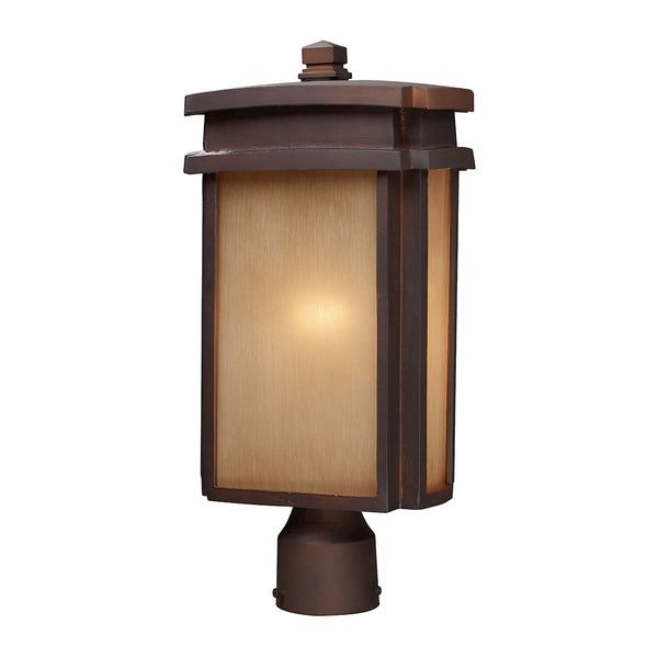 Sedona 1 Light Outdoor Pier Mount In Clay Bronze