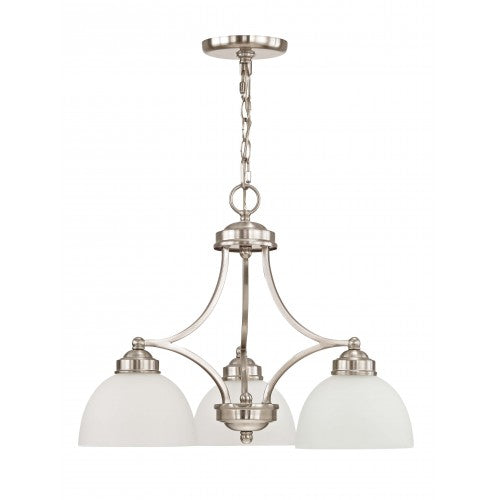 Livex Lighting Somerset 3 Light Brushed Nickel Chandelier