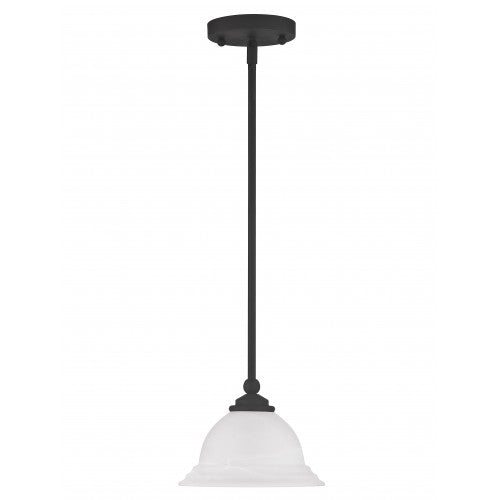 Livex Lighting North Port 1 Light Black Mini Pendant