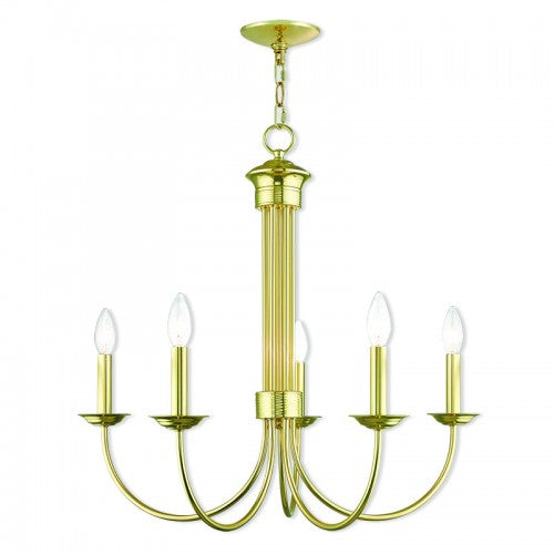 Livex Lighting Estate 5 Lt PB Chandelier