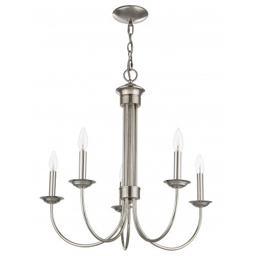 Livex Lighting Estate 5 Lt PN Chandelier