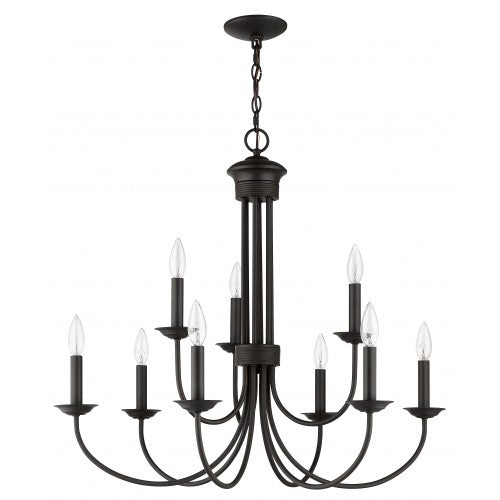 Livex Lighting Estate 9 Lt BZ Chandelier