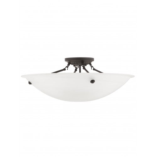Livex Lighting Oasis 4 Light Bronze Ceiling Mount