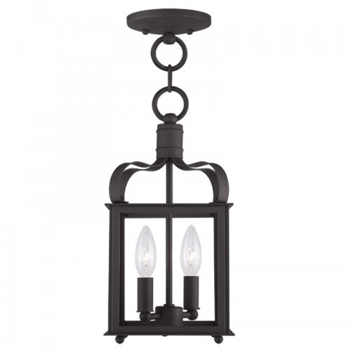 Livex Lighting Garfield 2 Light Bronze Chain Hang/Ceiling Mount