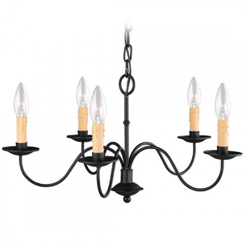 Livex Lighting Heritage 5 Light Black Chandelier