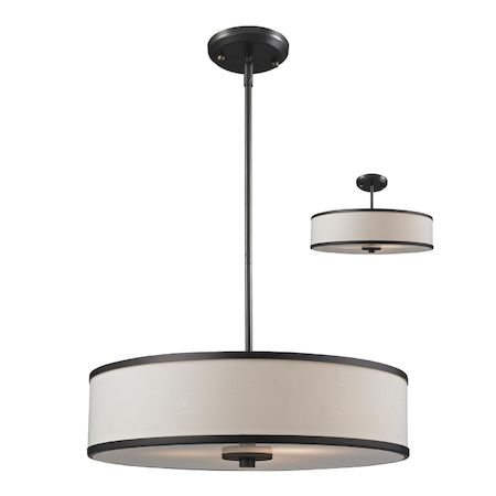 Z-Lite Cameo 3 Light Convertible Pendant 165-20