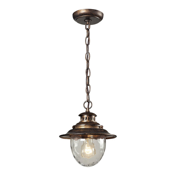 Searsport 1 Light Outdoor Pendant In Regal Bronze