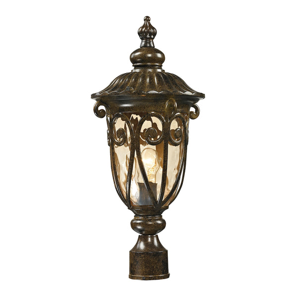Logansport 1 Light Outdoor Post Lamp In Hazelnut Bronze