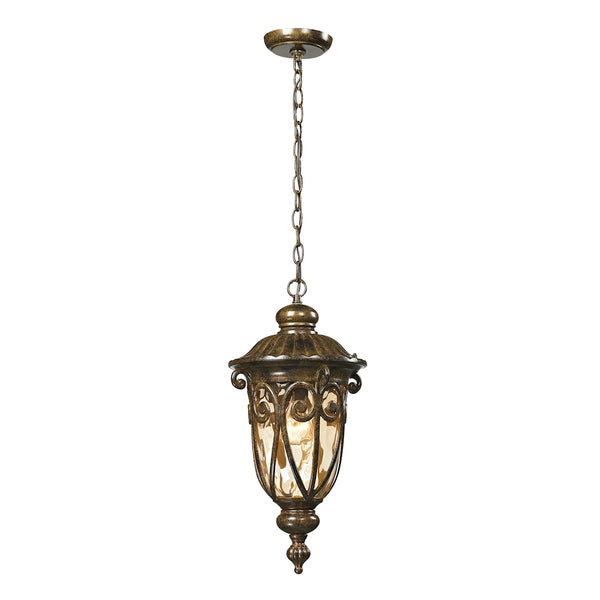 Logansport 1 Light Outdoor Pendant In Hazelnut Bronze
