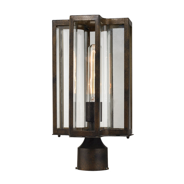 Bianca 1 Light Outdoor Post Lantern In Hazelnut Bronze