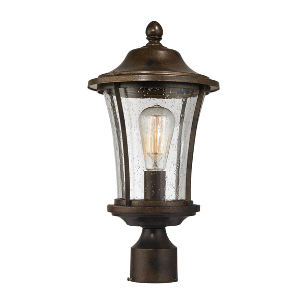 Morganview 1 Light Outdoor Post Lantern In Hazelnut Bronze