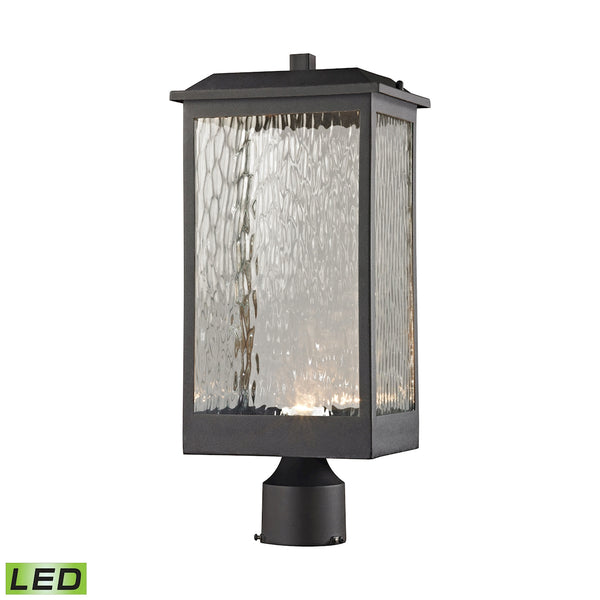 Newcastle Outdoor LED Post Mount In Matte Black