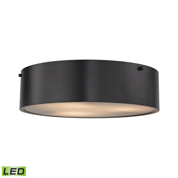Clayton 3 Light LED Flush In Oil Rubbed Bronze