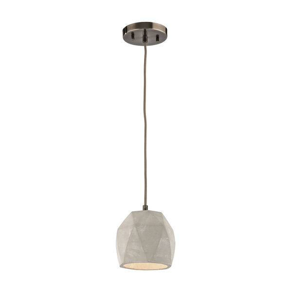 Urban Form 1 Light Pendant In Black Nickel