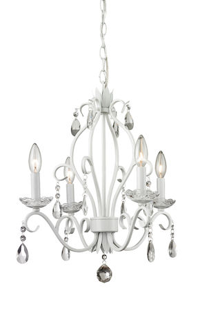 Z-Lite Princess Chandeliers 4 Light Mini Chandelier 423MW