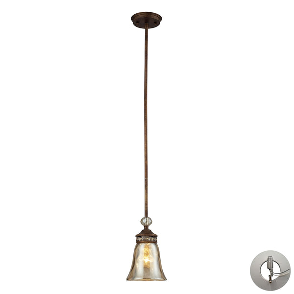 Cheltham 1 Light Pendant In Mocha - Includes Recessed Lighting Kit