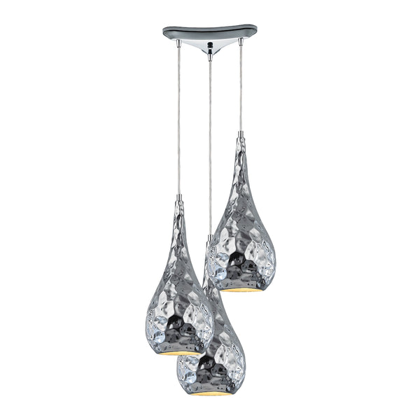 Hammersmith 3 Light Pendant In Polished Chrome